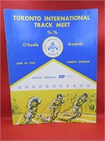 1965 Toronto International Track Meet Program