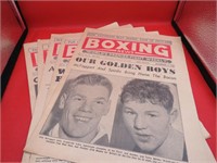 1956 Lot 5 British Boxing Magazine Newspapers OLD