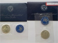 1971-S, 1972-S UNK Ike Dollars Ea Each x 2 40%