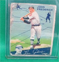 John Frederick Dodgers 1934 Goudey #85 Big League