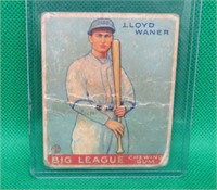 LLOYD WANER 1934 Goudey Big League Chewing Gum #90