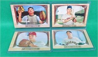 4x 1954 Bowman Baseball Cards #26 Virgin Trucks ++