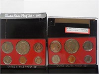 (2) 1973 S Proof Sets w/ Ike Dollar Each x 2