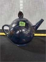 Pottery Tea Pot Signed  (Lid attached)