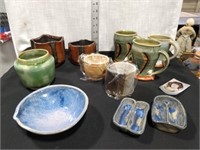 Pottery by Local Artist Mugs and Bowls