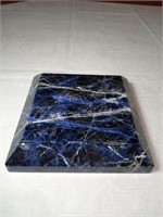 6" Blue Marble Pedestal Base