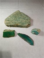 4 Various Green Stones