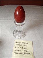 2.5" Fancy Red Jasper Egg w/Base