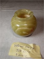 3" Green Onyx Vase