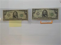 (2) 1934, $50 bills Green Ea x 2 2 Each