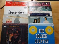 Lot of 9 Country Music Albums LPS