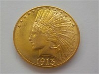 GOLD 1913 Indian Head $ 10.00