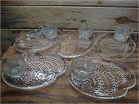 Excellent Crystal Glass Lunch Set of 5