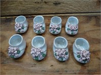 Porcelain Baby Shoes Lot of 8