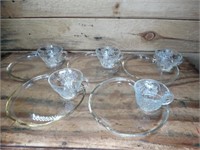Glass Lunch Set for 5