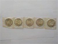 (5) 1968 Mexico Silver Peso Ea Each x 5