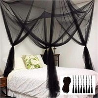 Mosquito Net for Bed Canopy, Four Corner Post
