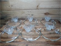 Glass Lunch Set for 6