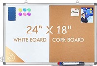 18" x 24" Toytexx Inc Combination Whiteboard