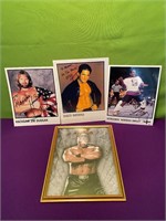 WCW Autographed Photos, Framed Wrestler Print