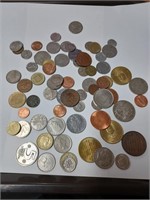 Large Lot of Foreign Coins- See Pics