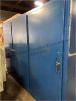 Blue metal cabinets approximate measurements are