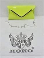 New KOKO Patent Clutch Bag / Purse & Dust Bag