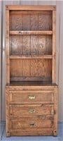 Vintage Young Hinkle Knotty Pine Rustic Bookcase
