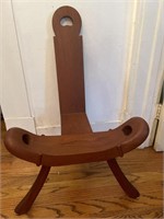 Primitive Wood Birthing Chair