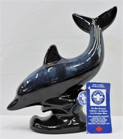 Blue Mountain Pottery Dolphin 9"h