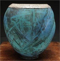 Hand Thrown Pottery Jar By Local Artist Ivey
