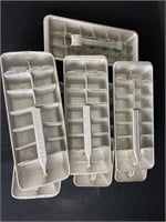 Lot of 7 vintage ice cube trays