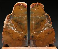 Red And Yellow Jasper Bookends & Slab (2)