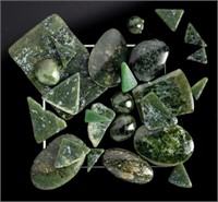 Serpentine Cabochons and Polished Slabs