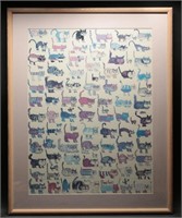 Vittorio Fiorucci One Hundred Cats & A Mouse Print