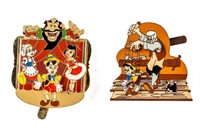 Lot of 2 Pinocchio Disney Limited Edition Pins