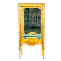 Furniture Antique French Regency Curio Cabinet