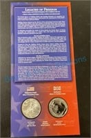 2003 silver eagle legacy and freedom set