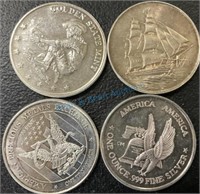1 ounce silver rounds