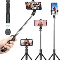 Selfie Stick, Extendable Tripod Stick with Remote