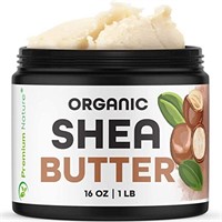 Unrefined African Shea Butter, 16 ounces, Natural