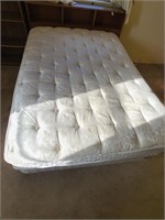 Full Size Bed with Mattress and Box, Box Is Rough