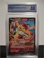 Pokemon Card Graded Simisear V Cc&g 8.5