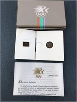 1984 Olympics Memorial Pin and Coin