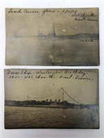 1920s Military Ship Postcards
