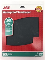 Waterproof Sandpaper 600 Ultrafine 5 Sheets