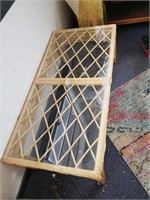 Coffee Table Wicker Style Glass Top