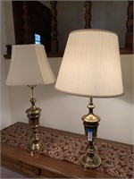 (2) Brass Lamps