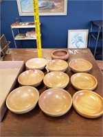 Lot of Various Wooden Bowls