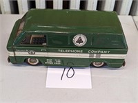 Vintage Green Bell Telephone Toy Van